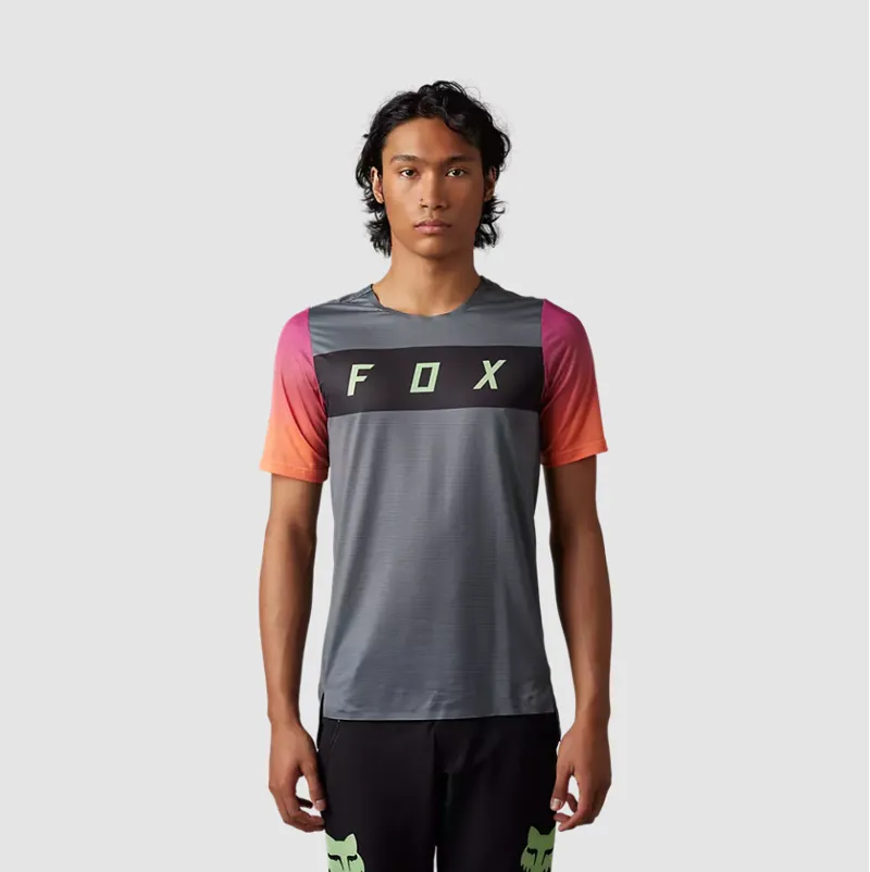 Fox Racing Flexair Short Sleeve Arcadia Jersey in Pewter-1